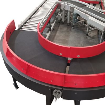 qualidade  Logistics Curve Belt Conveyor Logistics Curved Conveyor Belts For Material Distribution And Sorting fábrica